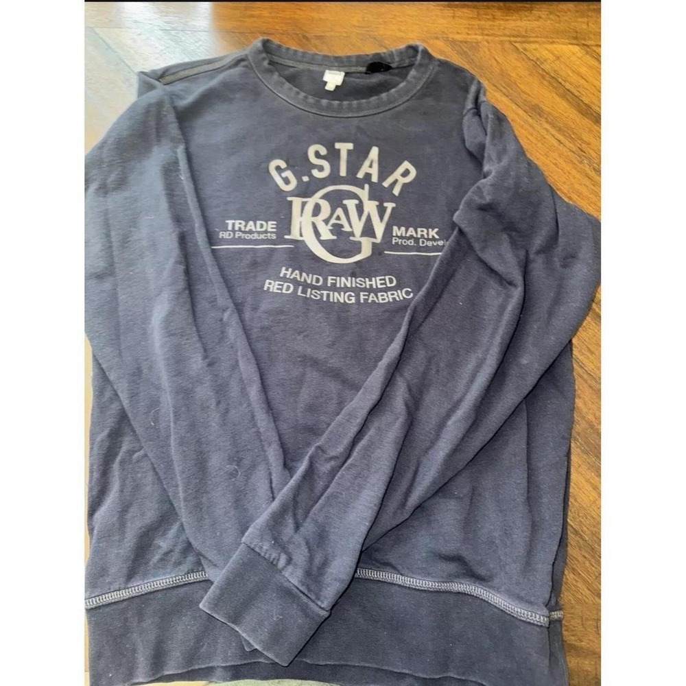 G-Star RAW Men's Navy Sweatshirt Size M in Great Shape!!